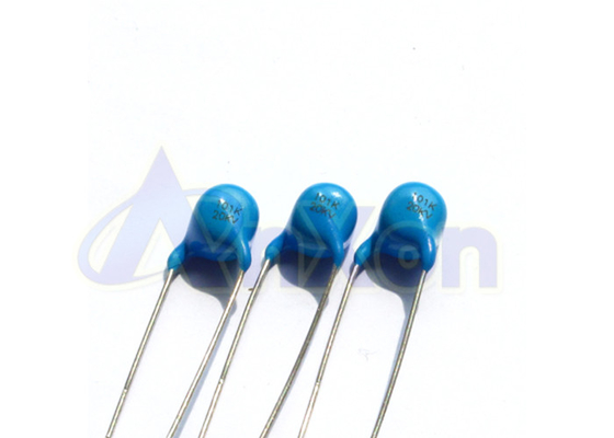 China Wire Disc Capacitor CT81 6KV82pf Security Device Ceramic Disc Capacitor supplier