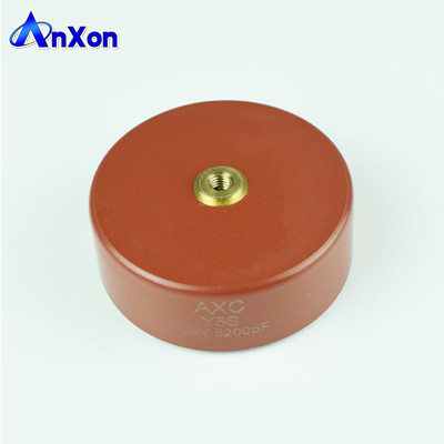 China AXCT8G20S522KDB Y5S Capacitor 20KV 5200PF 20KV 522 Red color High voltage ceramic capacitor supplier